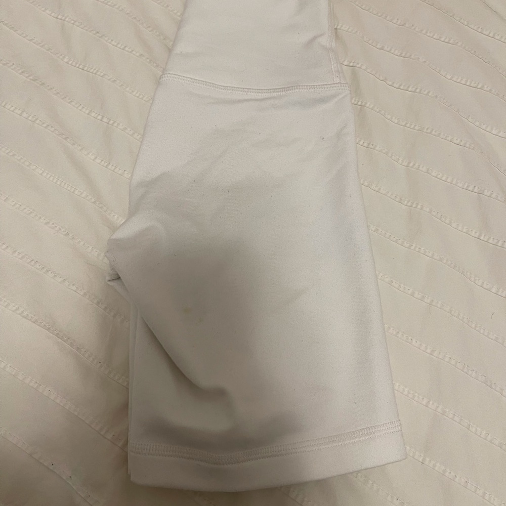 TNA white biker shorts
